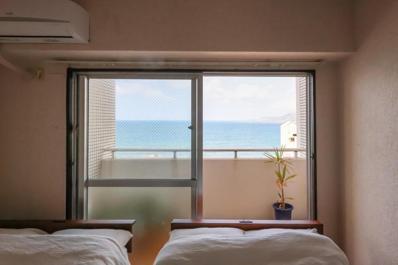 海まで徒歩1分。最上階の角部屋！アクセス抜群オーシャンビュー でのんびりstay Agarie Bagian luar foto